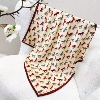 100% Real Silk Bandana 70x70cm – Premium 33g Mulberry Silk Square Scarf