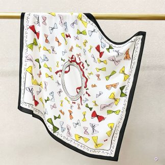 100% Real Crepe de Chine Satin Silk Bandana 70x70cm – Heavyweight 35g Square Scarf with Neat Tailored Edges
