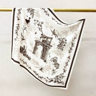 100% Real Crepe de Chine Satin Silk Bandana 70x70cm – Heavyweight 35g Square Scarf with Neat Tailored Edges