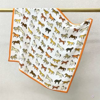 100% Real Crepe de Chine Satin Silk Bandana 70x70cm – Heavyweight 35g Square Scarf with Neat Tailored Edges