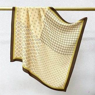 100% Real Crepe de Chine Satin Silk Bandana 70x70cm – Heavyweight 35g Square Scarf with Neat Tailored Edges