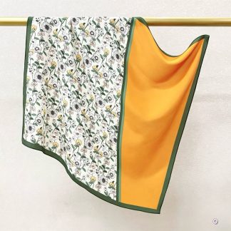100% Real Crepe de Chine Satin Silk Bandana 70x70cm – Heavyweight 35g Square Scarf with Neat Tailored Edges