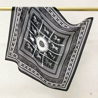 100% Real Crepe de Chine Satin Silk Bandana 70x70cm – Heavyweight 35g Square Scarf with Neat Tailored Edges