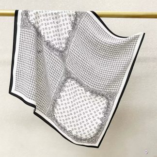 100% Real Crepe de Chine Satin Silk Bandana 70x70cm – Heavyweight 35g Square Scarf with Neat Tailored Edges