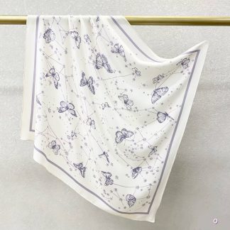 100% Real Crepe de Chine Satin Silk Bandana 70x70cm – Heavyweight 35g Square Scarf with Neat Tailored Edges
