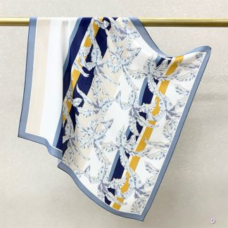 100% Real Crepe de Chine Satin Silk Bandana 70x70cm – Heavyweight 35g Square Scarf with Neat Tailored Edges