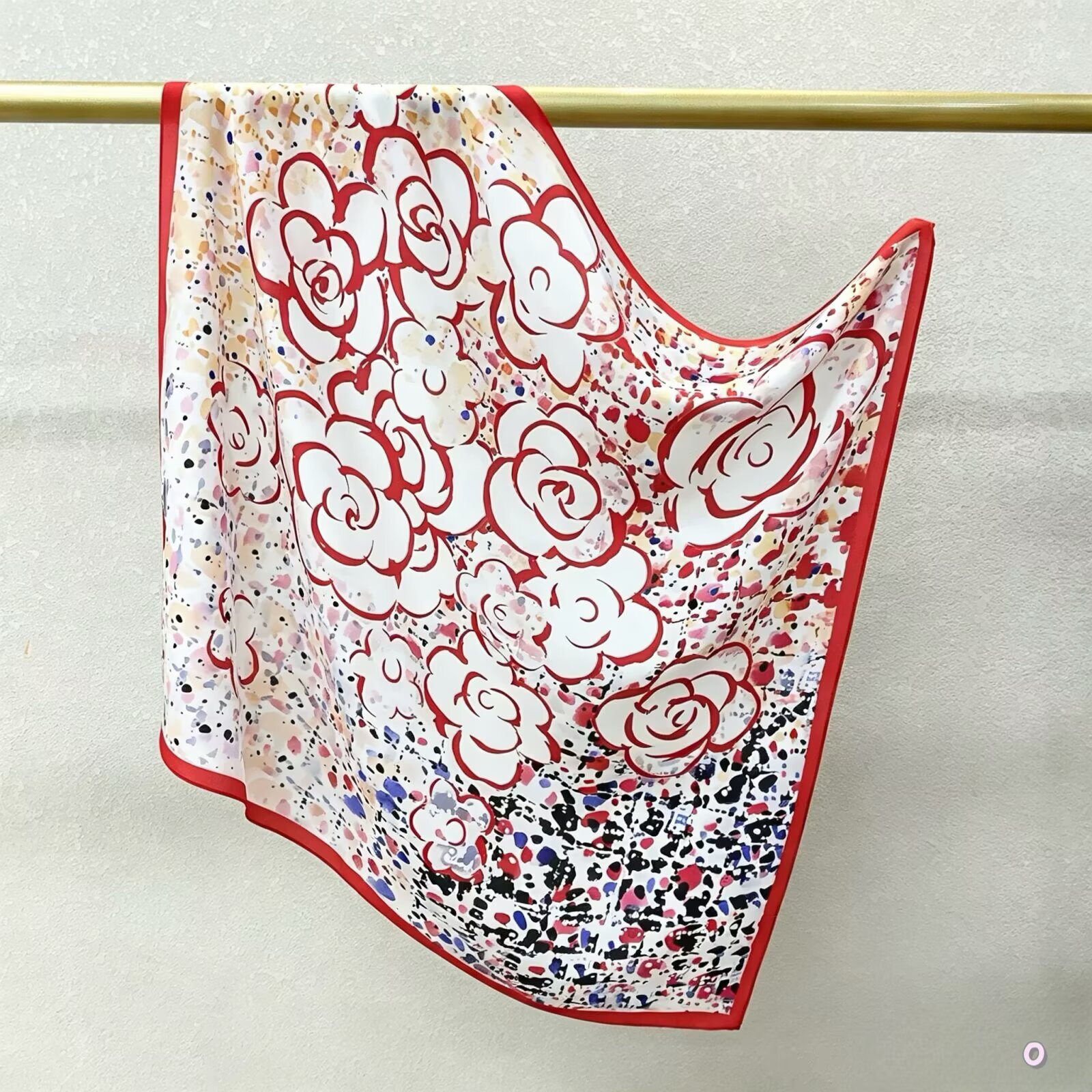 100% Real Crepe de Chine Satin Silk Bandana 70x70cm – Heavyweight 35g Square Scarf with Neat Tailored Edges