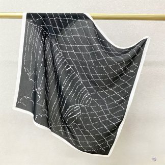 100% Real Crepe de Chine Satin Silk Bandana 70x70cm – Heavyweight 35g Square Scarf with Neat Tailored Edges