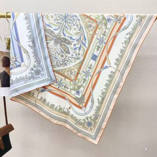 100% Real Silk Twill 90x90cm - 77g (with Pack) Square Scarf