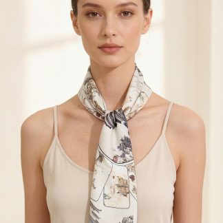 100% Real Silk Crepe Satin 90x90cm – Heavyweight 55g (with Pack) Square Scarf