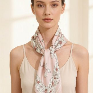 100% Real Silk Crepe Satin 90x90cm – Heavyweight 55g (with Pack) Square Scarf